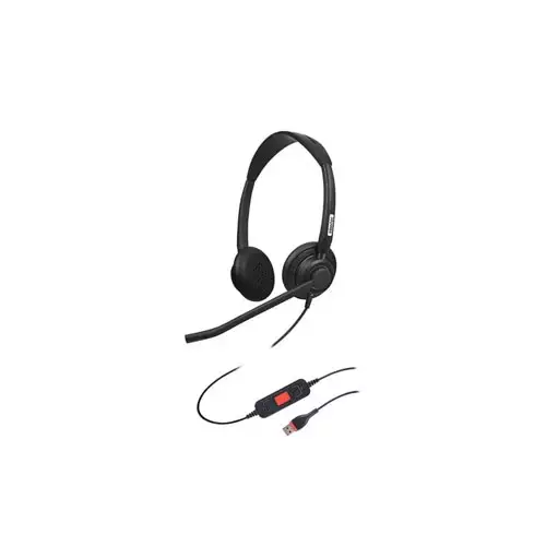 Inbertec UB815DM AI Noise Cancelling USB Wired Headphone-2