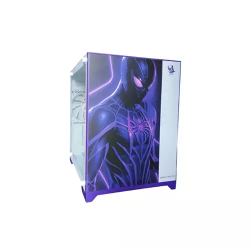 ARS Legend 171 Spiderman Edition mATX Gaming Casing (White)