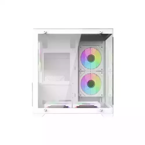 ARS Precious 007 INFINITY ARGB Mid Tower M-ATX Gaming Case (White)