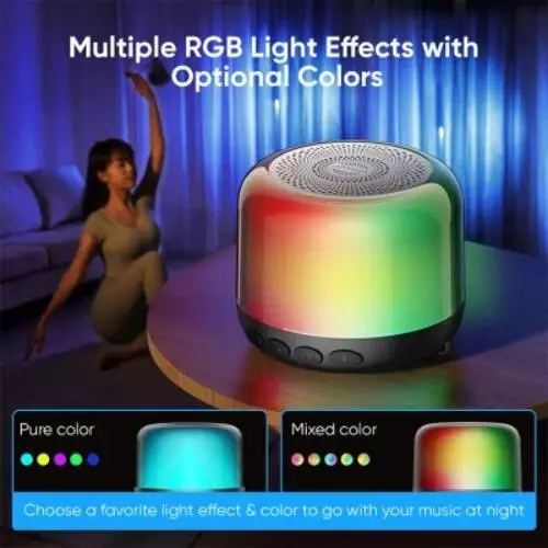 JOYROOM JR-ML03 Transparent RGB Bluetooth Wireless Speaker-gallery-1