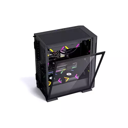ARESZE KT02B E-ATX Mid-Tower Desktop Gaming Case-3
