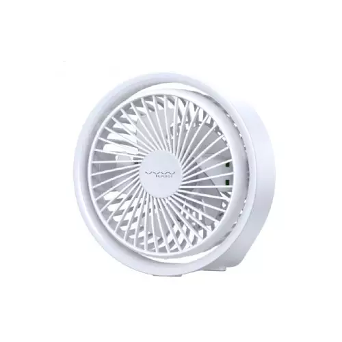 Vyvylabs VKD04-WH Mini Portable Desktop Fan with LED light