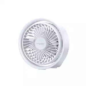 Vyvylabs VKD04-WH Mini Portable Desktop Fan with LED light