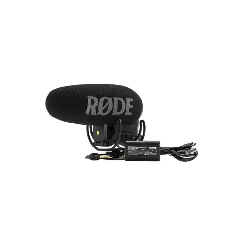 RODE VIDEO MIC PRO RYCOTE COMPACT DIRECTIONAL CAMERA-MOUNT SHOTGUN MICROPHONE – BLACK