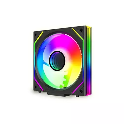 Jungle Leopard JM-V2 120mm Infinite Mirror Building block ARGB Casing Fan (Black)-gallery-1