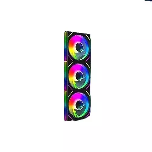 Jungle Leopard JM-V2 120mm Infinite Mirror Building block ARGB Casing Fan (Black)-gallery-2