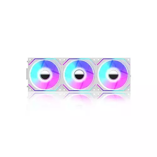 Jungle Leopard JM-V2 120mm Infinite Mirror Building block ARGB Casing Fan (White)