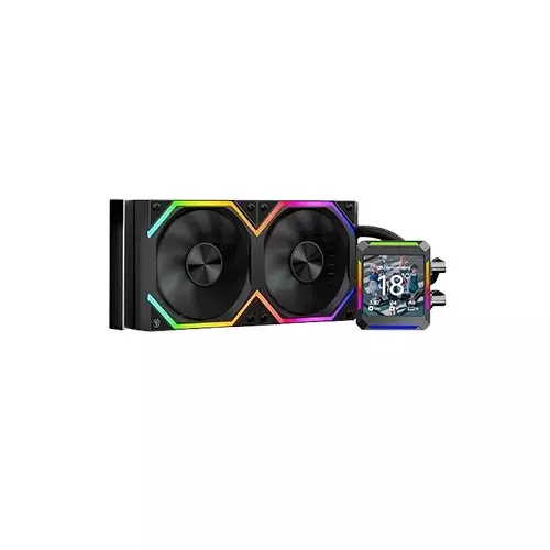 Jungle Leopard ASTROSHEL LCD 240 ARGB AlI In One Liquid CPU Cooler (Black)