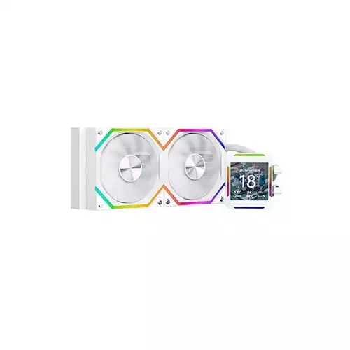 Jungle Leopard ASTROSHEL LCD 240 ARGB AlI In One Liquid CPU Cooler (White)