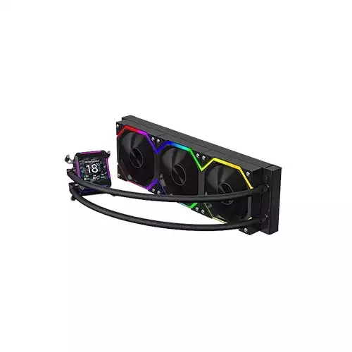 Jungle Leopard ASTROSHEL LCD 360 ARGB AlI In One Liquid CPU Cooler (Black)