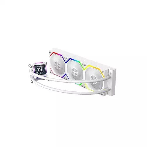 Jungle Leopard ASTROSHEL LCD 360 ARGB AlI In One Liquid CPU Cooler (White)