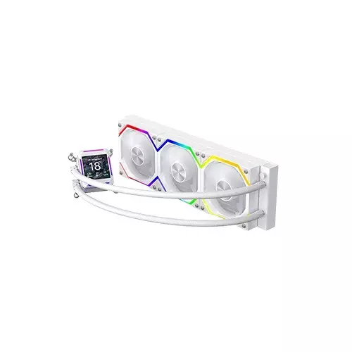 Jungle Leopard ASTROSHEL LCD 360 ARGB AlI In One Liquid CPU Cooler (White)