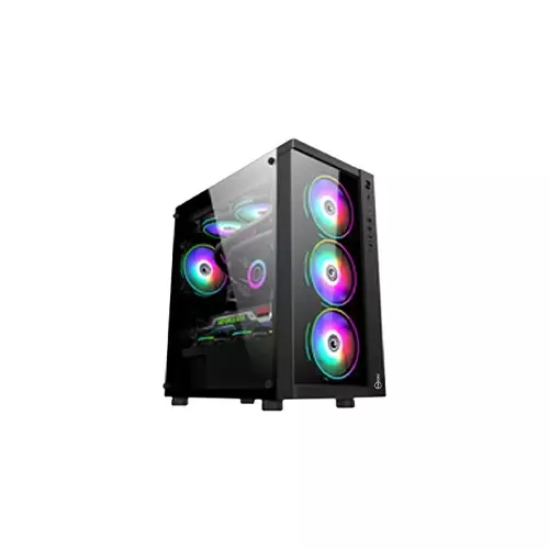 Carbono CG02XZ M-ATX Mid Tower Gaming Case (Black)