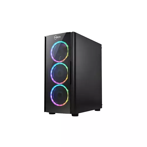 Carbono CG192XG ATX Mid Tower Gaming Case (Black)