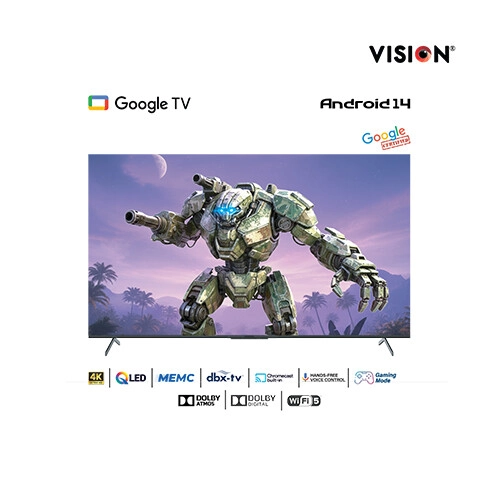 Vision RQ1 Galaxy Pro 55 Inch 4K QLED Google TV