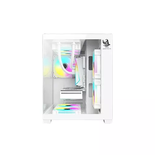 ARS LEGEND 171 V2 ARGB M-ATX Desktop Gaming Case (White)-gallery-1