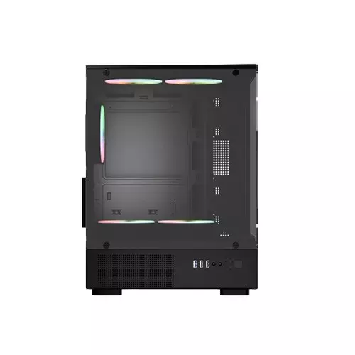 ARS Snow J-330-1 ARGB M-ATX Mid Tower Desktop Gaming Case (Black)-gallery-4