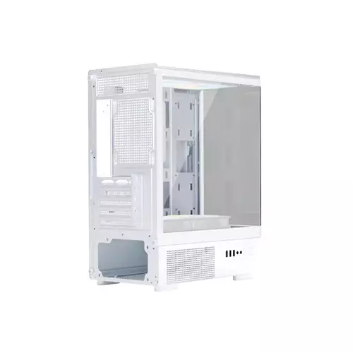 ARS Snow J-330-1 ARGB M-ATX Mid Tower Desktop Gaming Case (White)-gallery-2