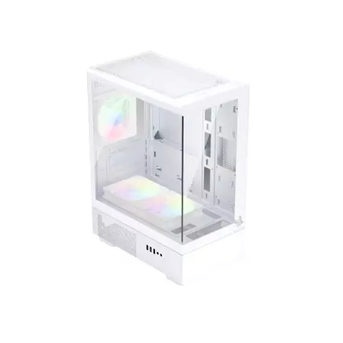 ARS Snow J-330-1 ARGB M-ATX Mid Tower Desktop Gaming Case (White)-1