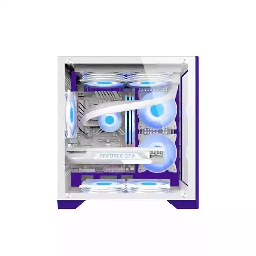 ARS Legend 171 ARGB Micro ATX Desktop Gaming Case (White)