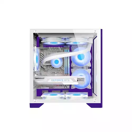 ARS Legend 171 ARGB Micro ATX Desktop Gaming Case (White)