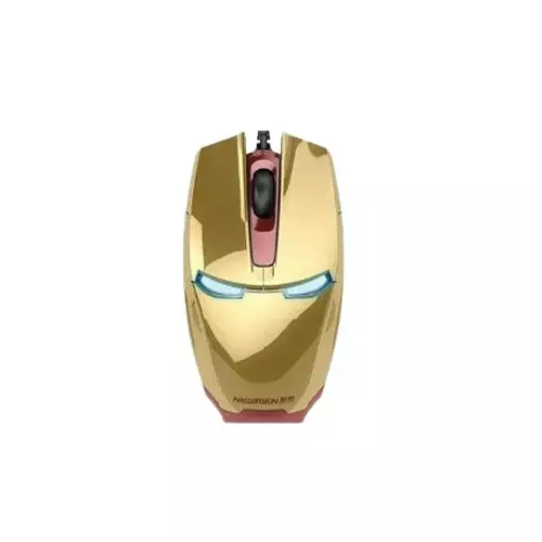 Newmen IronMan G306 Wired Optical LED Gaming Mouse (Gold & Black)-2