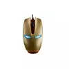 Newmen IronMan G306 Wired Optical LED Gaming Mouse (Gold & Black)-3