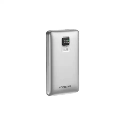 Foneng PX126 20000mAh 22.5W Fast Charging LCD Display Power Bank (Silver)
