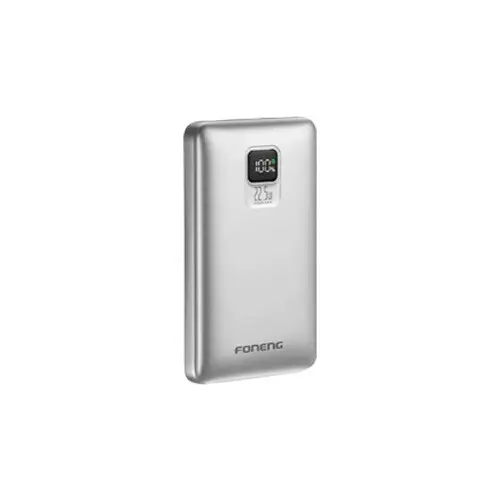 Foneng PX126 20000mAh 22.5W Fast Charging LCD Display Power Bank (Silver)