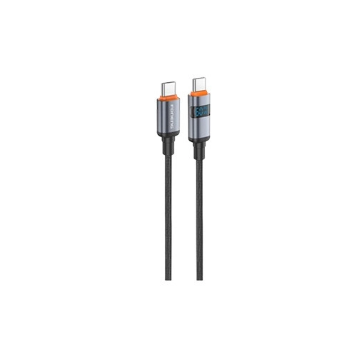FONENG X116 1.2M 60W Aluminum Alloy Braided Type-C To C Cable With Power Display