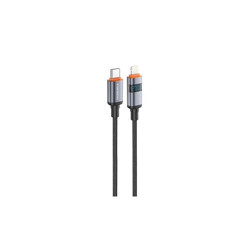 FONENG X116 1.2M PD27W Aluminum Alloy Braided Type-C To Lightning Cable With Power Display