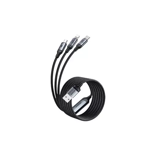 Joyroom A21 100W USB to 3-in-1 Fast Charging Cable - 2