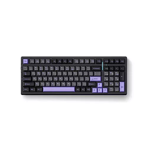 MCHOSE G98 Pro Tri Mode Custom Mechanical Gaming Keyboard-Black Purple