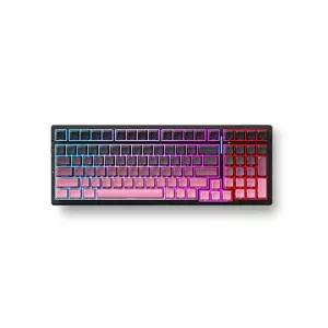 MCHOSE G98 Pro Tri Mode Custom Mechanical Gaming Keyboard-Black Pink