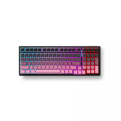 MCHOSE G98 Pro Tri Mode Custom Mechanical Gaming Keyboard-Black Pink