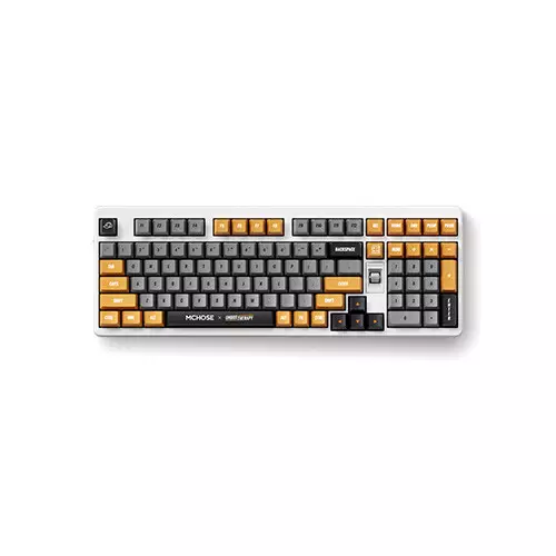 MCHOSE UT98 Retro Therapy Tri-Mode Silent Peach V3 Switch Gaming Keyboard