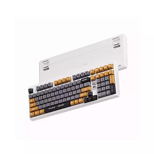 MCHOSE UT98 Retro Therapy Tri-Mode Silent Peach V3 Switch Gaming Keyboard-gallery-1