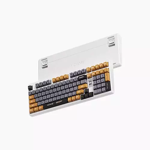 MCHOSE x Unbox Therapy UT98 Tri-mode Silent Peach V3 Switch Mechanical Keyboard - 1