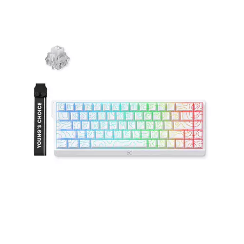 MCHOSE Ace 68 Hall Effect Wired Gaming Keyboard (Ice Rhino Magnetic Switch)