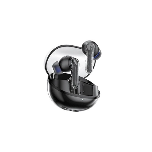 Soundpeats Clear Transparent Black BT5.3 Wireless Earbuds