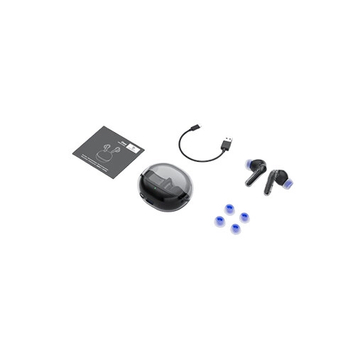 Soundpeats Clear Transparent Black BT5.3 Wireless Earbuds - 1