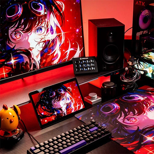 ATK Crimson Limited Edition Tempered Glass Mouse Pad - 1