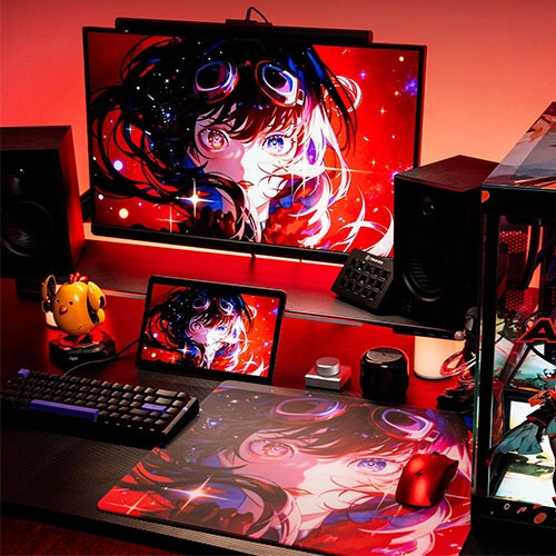ATK Crimson Limited Edition Tempered Glass Mouse Pad - 2