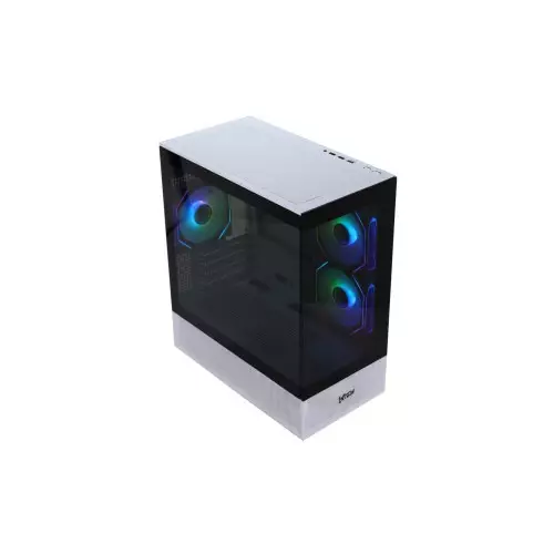 Virtu H50W Gold Gaming Case (White Black)-gallery-1