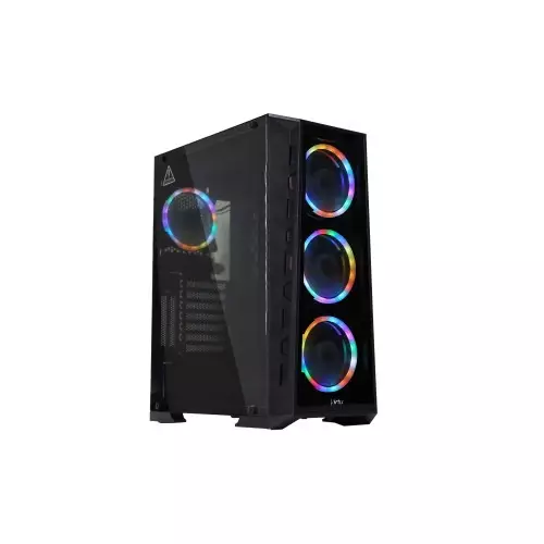 Virtu MI2W Glass ATX Tower Gaming Case (Black)