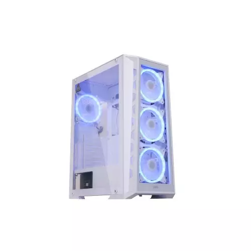 Virtu MI2W Glass ATX Tower Gaming Case (White)