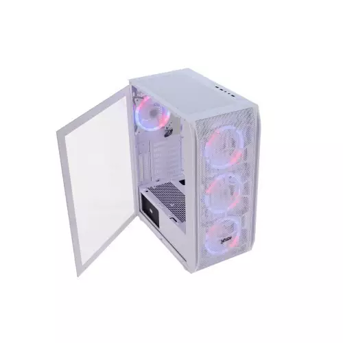 Virtu Y03 Mesh ATX Tower Gaming Case (White)-1