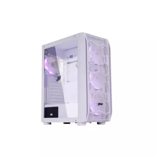 Virtu Y03 Mesh ATX Tower Gaming Case (White)