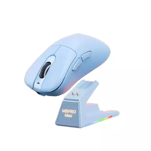 Lingbao M5 Pro Max 8KHz Ultra-Fast Tri-Mode Wireless Gaming Mouse - Blue