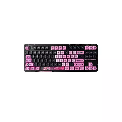 LINGBAO K87 Pro Tri-mode Gasket Structrue Hot Swap RGB Mechanical Keyboard Pink